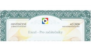 Ukázka certifikátu ze školení ITE distančně.